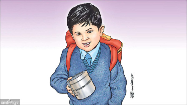 रुपन्देहीको मायादेवी गाउँपालिकाका विद्यालयमा खाजाको साझा मेनु