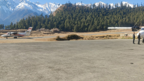 हावाहुरी चल्दा हुम्लामा दुई दिनदेखि हवाई सेवा अवरुद्ध